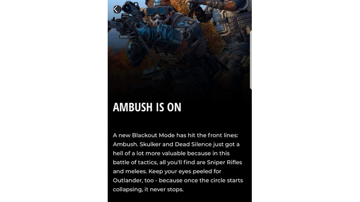 『CoD:BO4』「BLACKOUT」向け新モード「Ambush」の存在が明らかに…「Down But Not Out」終了後に展開予定