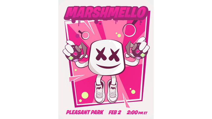 『フォートナイト』ゲーム内で行われた人気DJ「Marshmello」のライブ映像公開！エモートで大盛り上がり