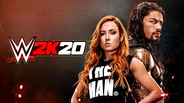 シリーズ最新作『WWE 2K20』海外発表！ カバーを飾るのはローマン・レインズ＆ベッキー・リンチ