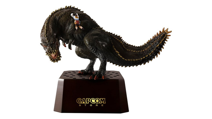 『モンハン：ワールド』受付嬢が初の立体化！？あのイベントシーンを再現した衝撃グッズ「イビルジョー×受付嬢フィギュア」登場