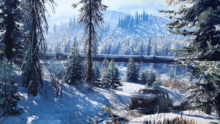 悪路ドライブシム『SnowRunner』PC版リリース！ オフロード車で美しく広大な土地を走り抜ける