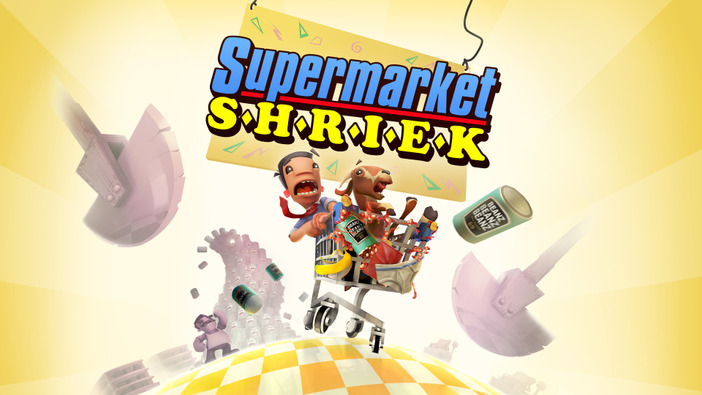 ショッピングカートに乗ったヤギと男が叫んで爆走する『絶叫！スーパーマーケット』Steam/PS4/スイッチ版配信決定
