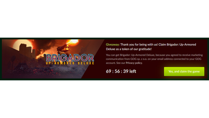 緻密描写ロボACT『Brigador: Up-Armored Edition』がGOG.comにて期間限定無料配布！