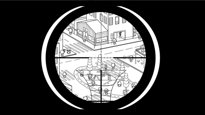 シンプル狙撃ゲーム『Geometric Sniper』ー斬新なモノクロアートが特徴【開発者インタビュー】