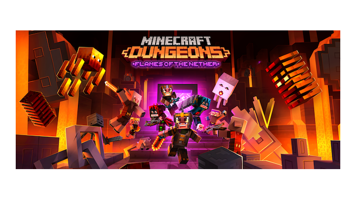 『Minecraft Dungeons』第4弾DLC「Flames of the Nether (ネザーの炎) 」2月24日配信―無料アップデートも予定