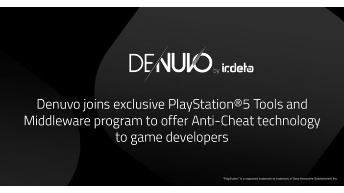 「Denuvo Anti-Cheat」のIrdetoがPS5ソフトのツール・ミドルウェアプログラムに参画―デベロッパー・パブリッシャーにアンチチート技術を提供できるように