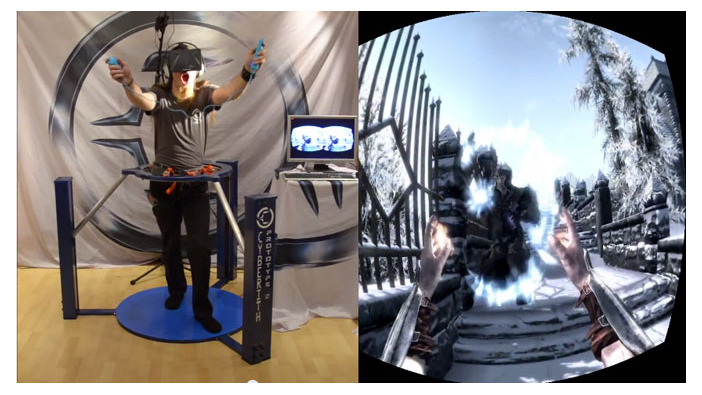 タムリエルを歩く！　VirtualizerとOculus Rift使用の『TES V: Skyrim』VRプレイ映像