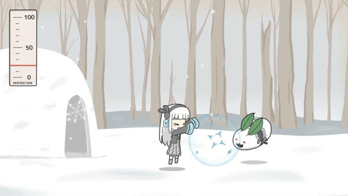 無料2DACT『SUPERゆきおんなちゃん』Steamにてリリース―かわいいゆきおんながおばけとたわむれる