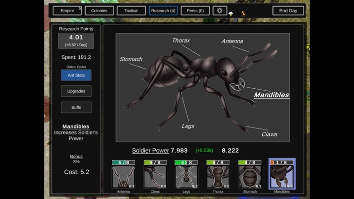 アリ世界の制覇を目指すストラテジー『Ant Empire』Steam向けにリリース！育成・開発・戦争で最強のコロニーを目指せ