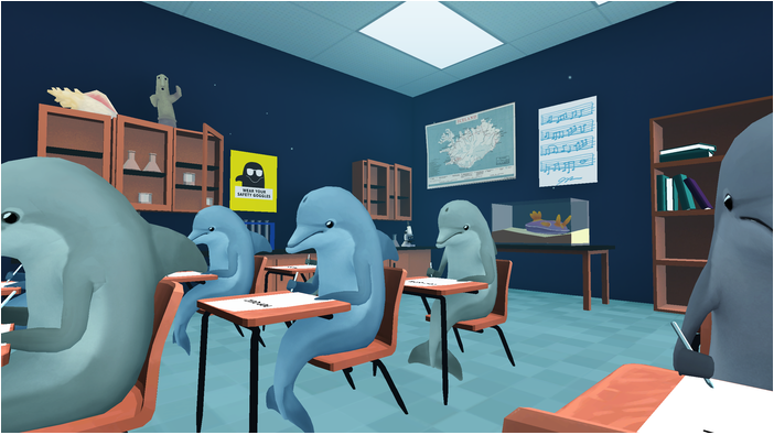 イルカの学校でカンニング！ 異色のOculus Rift対応ゲーム『Classroom Aquatic』がKickstarterで資金調達中