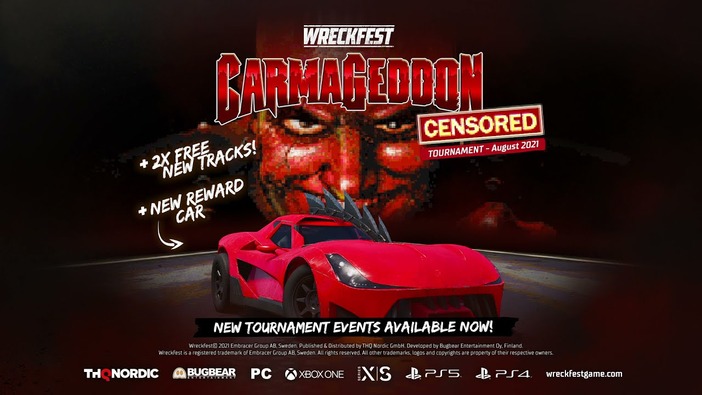 破壊系レースゲー『Wreckfest』と伝説の残虐レースゲー『カーマゲドン』がコラボ！