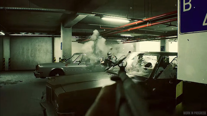 駐車場に飛び散る破片と煙、これがバレットタイムだ！『The Hong Kong Massacre』開発元の新作FPS最新テスト映像