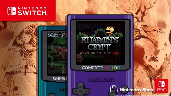 ゲームボーイカラー風ダンジョンクローラー『Kharon's Crypt』正式リリース！ スイッチ版も登場