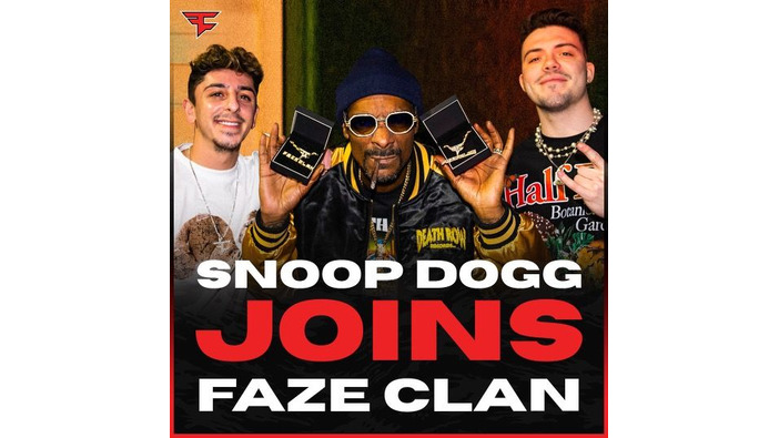 ラッパーのスヌープ・ドッグがe-Sportsチーム「FaZe Clan」に取締役＆コンテンツクリエイターとして加入―「FaZe Snoop」として活動