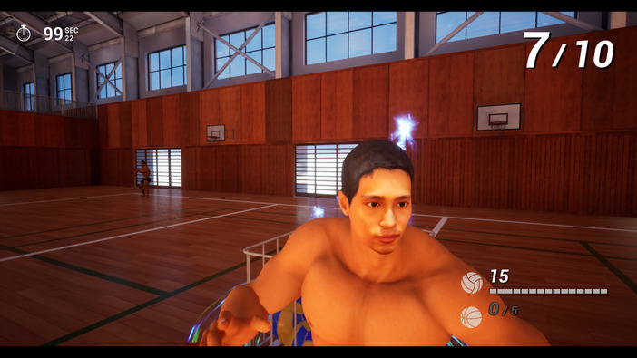 『体育館の天井に挟まったマッチョを助けるゲーム』Steam版リリース―救いと癒しの新感覚シューティング