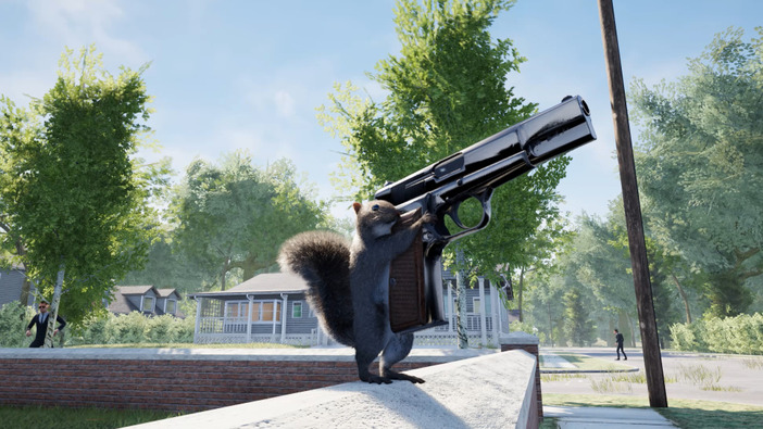 リスが銃を撃ちまくる『Squirrel with a Gun』Steamページ公開！追手のエージェントから銃を奪って身を守れ