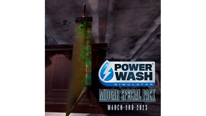 高圧洗浄機シム『パワーウォッシュシミュレーター』×『FF7』コラボコンテンツ「Midgar Special Pack」3月3日配信決定！ゲーム所有者は無料でプレイ可能
