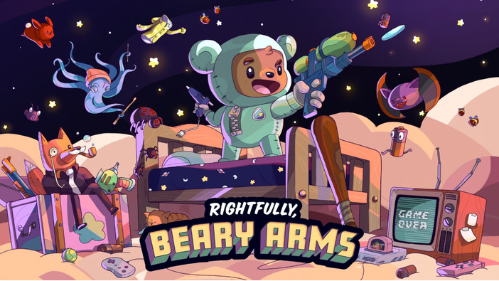 かわいいクマのぬいぐるみが撃ちまくる弾幕系ローグライト『Rightfully, Beary Arms』早期アクセス開始日決定！