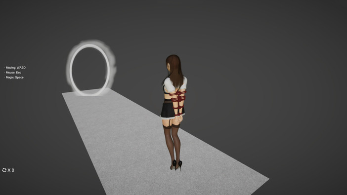 手を縛られたちょっとセクシーな姫が迷路脱出をめざす『Maze Girl』Steamでリリース―衣装や縛られ方をカスタマイズ可能
