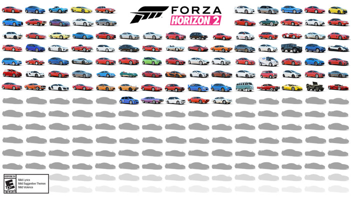 『Forza Horizon 2』に登場する100車種が公開、新旧様々な車が登場