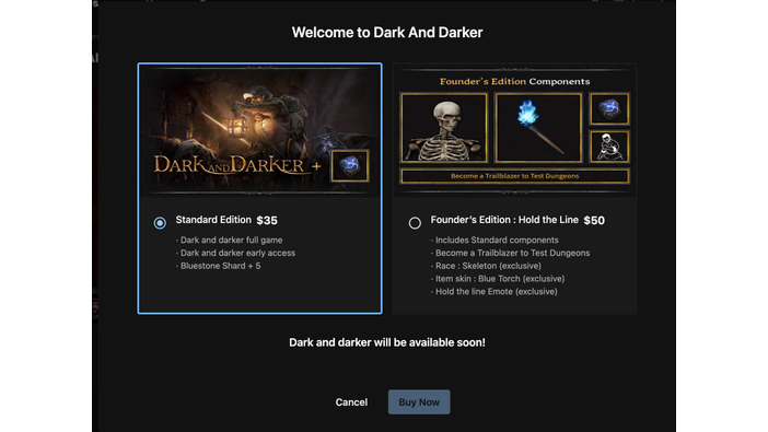 Steamから削除の『Dark and Darker』パブリッシャー決定！すでに購入ボタン設置でリリース間近か？【UPDATE】