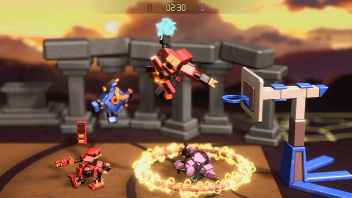 4人対戦可能なロボ×バスケ×ローグライトなスポーツゲーム『RoboDunk』9月25日発売―タックル、爆発なんでもアリ