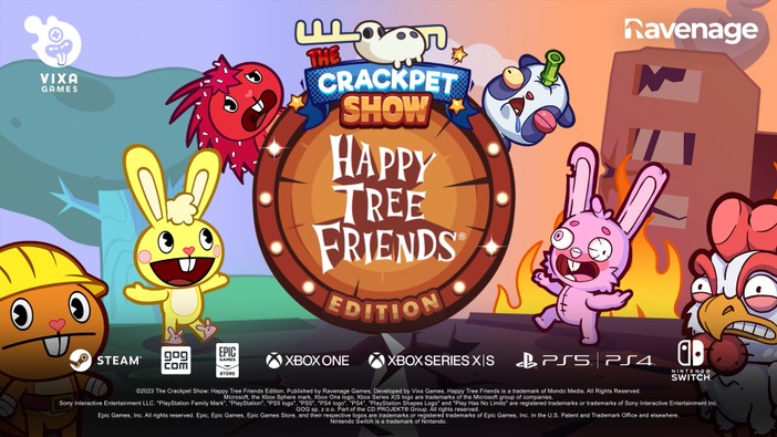 グロカワなローグライト『クレイジーペットショー』が“本家”「ハッピー・ツリー・フレンズ」とコラボ！