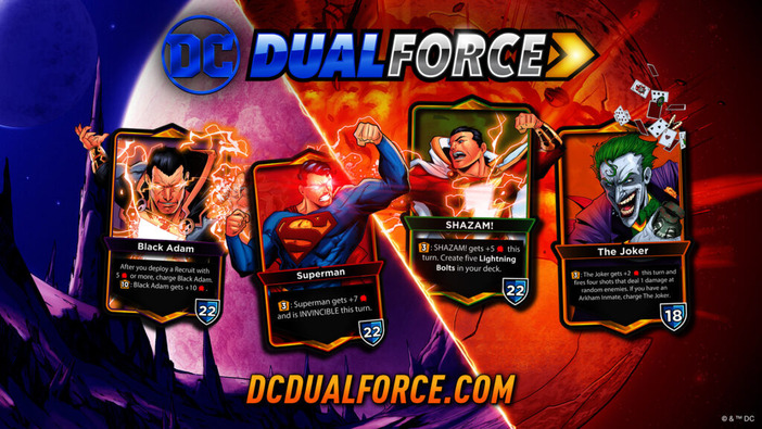 DCコミックの基本プレイ無料デジタルカードゲーム『DC デュアルフォース』がPC向けに配信開始！