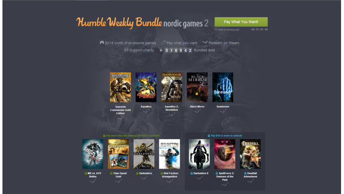 Humble BundleでNordic Gamesのバンドルが販売中、『レッドファクション』や『ダークサイダーズ』などが収録
