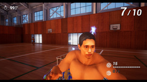 『体育館の天井に挟まったマッチョを助けるゲーム』Steam版リリース―救いと癒しの新感覚シューティング 画像