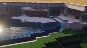 ノッチ氏の新居を『Minecraft』で再現！7000万ドルの豪邸をボクセルで制作した海外ユーザーが登場 画像