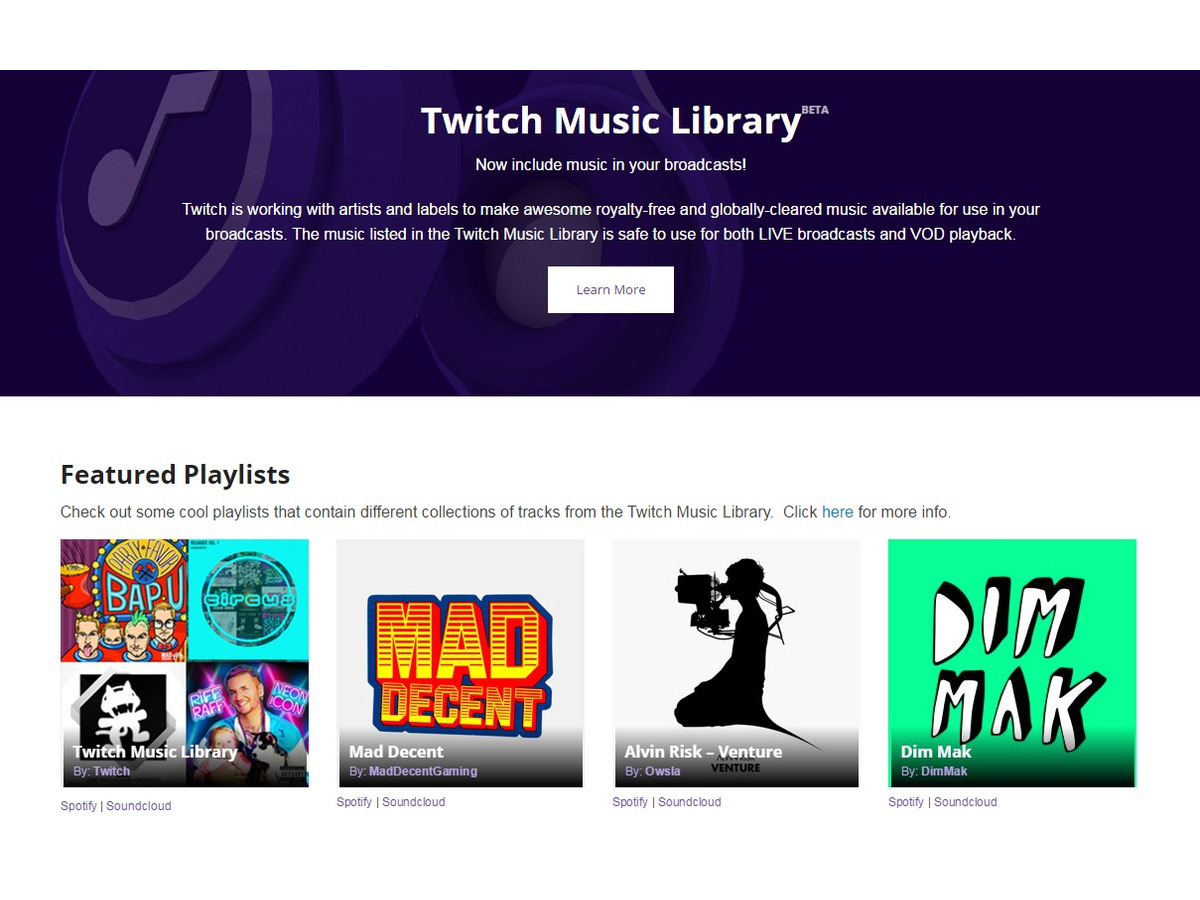 Twitch 配信でミュート処理されない楽曲ライブラリを公開 500曲以上を使用可能に Game Spark 国内 海外ゲーム情報サイト