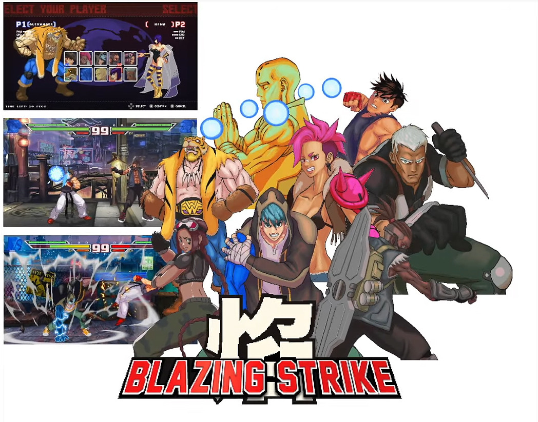 レトロスタイル2d格ゲー Blazing Strike Kickstarter開始 黄金時代の作品からインスパイア Game Spark 国内 海外ゲーム情報サイト