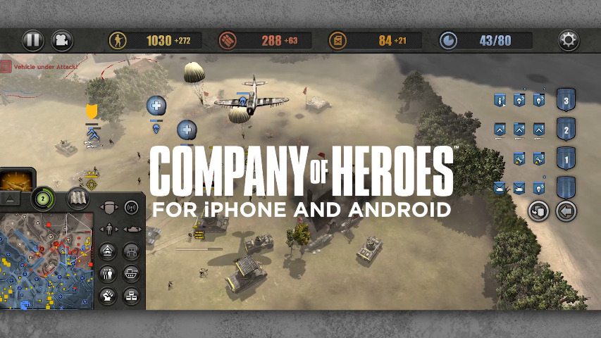 モバイルでも迫力の第二次世界大戦rts Company Of Heroes Iphone Android版ゲームプレイ映像 Game Spark 国内 海外ゲーム情報サイト