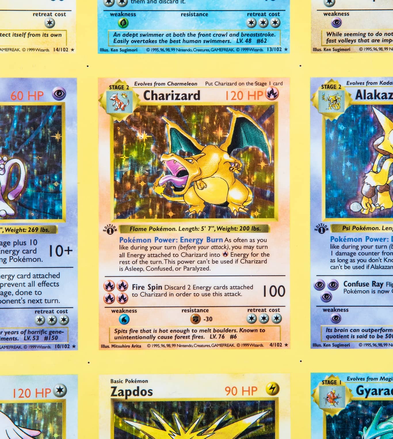 現在約390万円!「ポケモンカード」1999年初版アンカットシートが