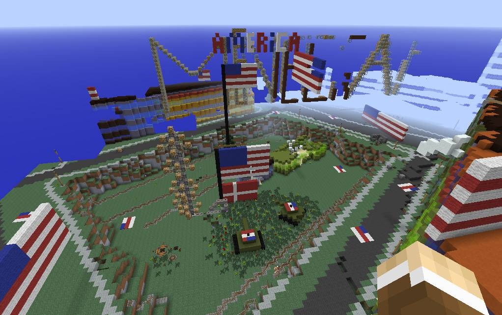 Minecraft デンマーク地理庁が国土を再現したワールドで首都爆撃 跡地にはアメリカ国旗 Game Spark 国内 海外ゲーム情報サイト
