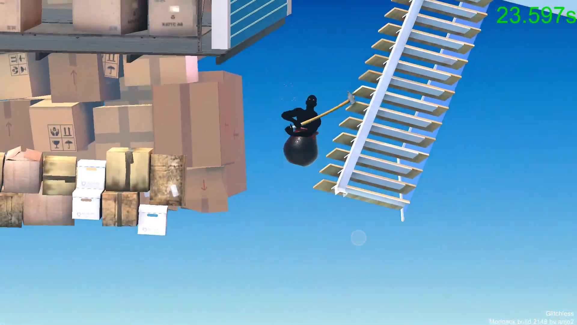 Getting Over It Any% World Record In 0:00:128