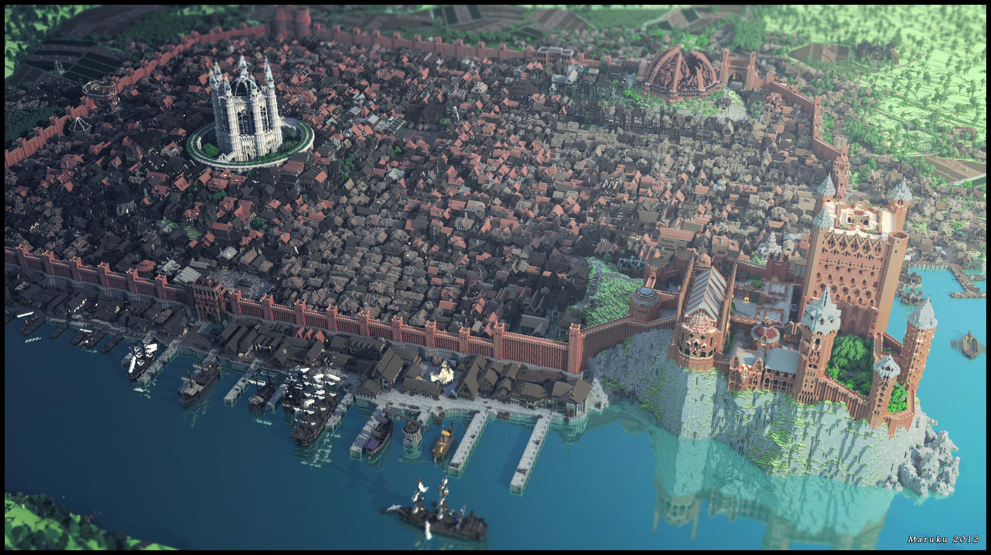 Minecraft で ゲーム オブ スローンズ 世界を再現 圧倒的な雰囲気を堪能あれ Game Spark 国内 海外ゲーム情報サイト