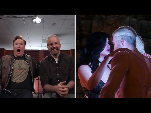 ゲーム下手コナン・オブライエンの『The Witcher 3』レビュー映像！―様々なシーンに大興奮
