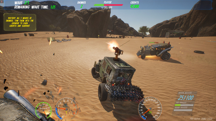 爆発的な車両戦闘×ローグライトなカーコンバットゲーム『Crash and Conquer』最新トレイラー!