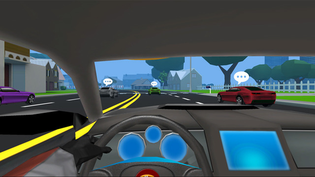 スマホを見ながら車を運転する『SMS Racing』がGear VR向けに再開発