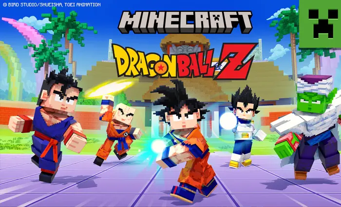 『マインクラフト』かめはめ波も打てる「ドラゴンボールZ」コラボ決定！海中を自由に移動可能なモブや新武器「槍」実装など大型アプデ新要素公開