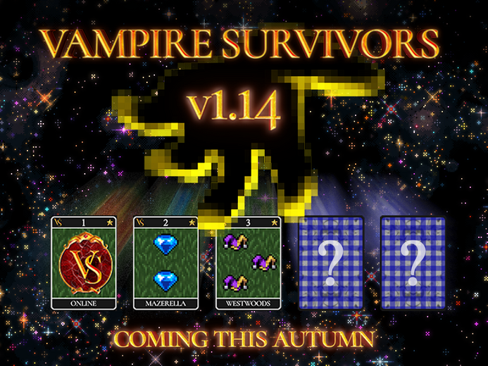 『Vampire Survivors(ヴァンパイアサバイバーズ)』待望の協力オンラインプレイモードがPCとCS向けに今秋正式実装予定!