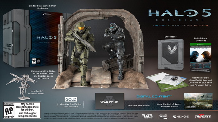 Xbox One『Halo 5: Guardians』海外向け限定版2種類発表！国内発売日は10月29日に決定