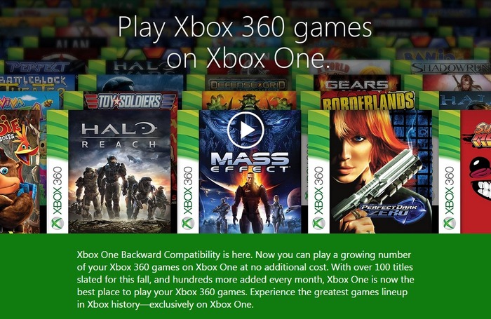 Xbox OneのXbox 360下位互換機能はDLCもサポートへ―MSが言及