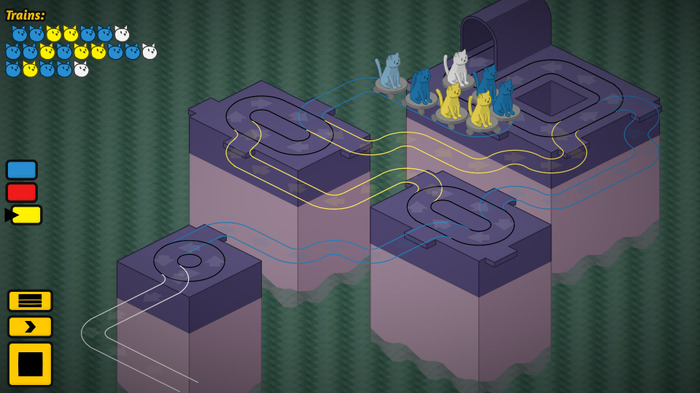 猫列車が走る新作パズル『The Cat Machine』がSteam Greenlightに登場