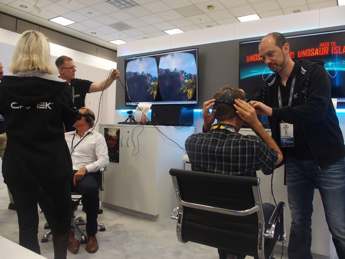 【E3 2015】Crytekの恐竜VRゲーム『Back to Dinosaur Island 2』をプレイ！―リアル体験に思わず悲鳴