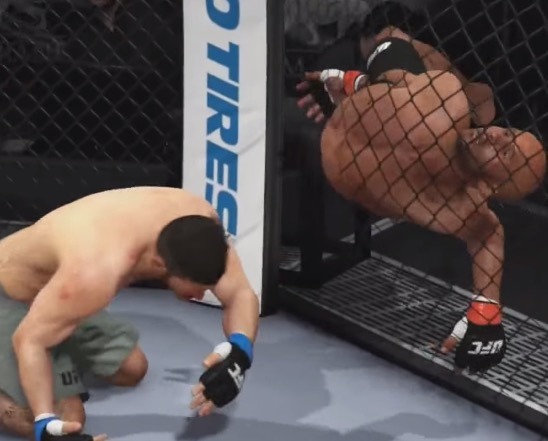 金網越しに投げ技炸裂！格闘ゲーム『EA SPORTS UFC』グリッチ映像集