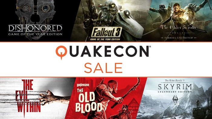QuakeCon 2015開催記念セールがSteamにて実施！Bethesdaタイトルが最大66パーセントオフ
