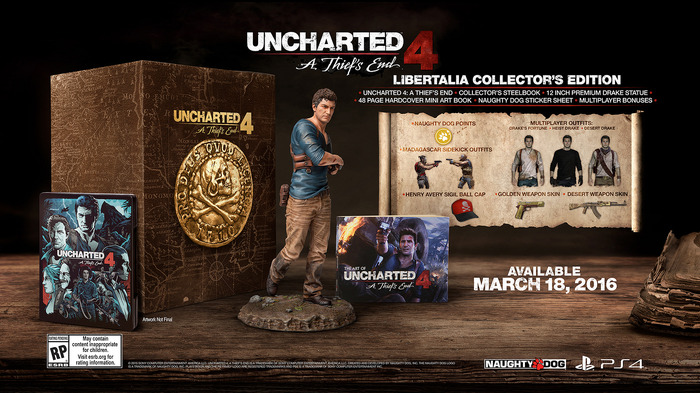 PS4『Uncharted 4: A Thief's End』北米で2016年3月18日に発売決定！各種限定版も